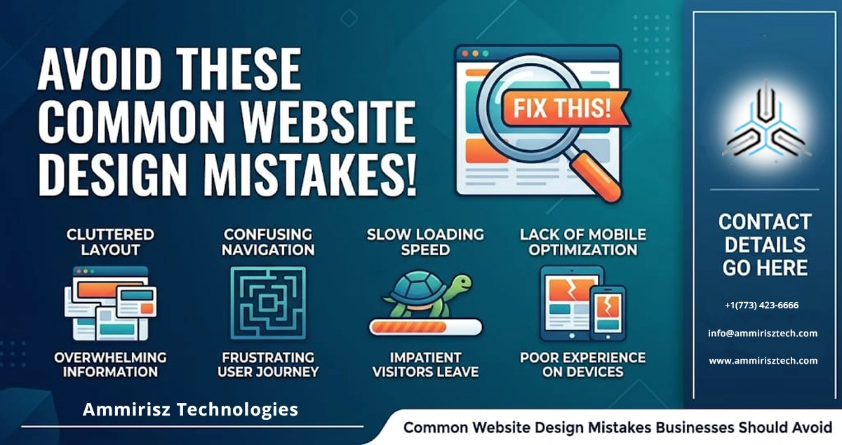 You are currently viewing Common Website Design Mistakes Businesses Should Avoid