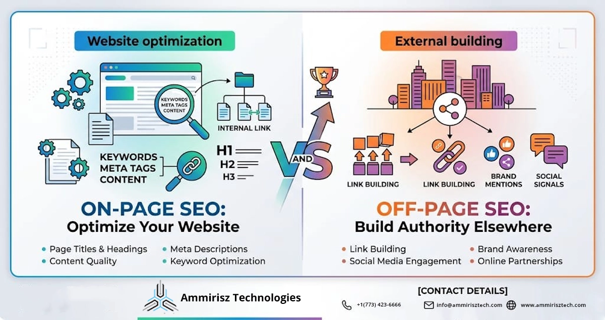 Read more about the article The Difference Between On-Page SEO and Off-Page SEO