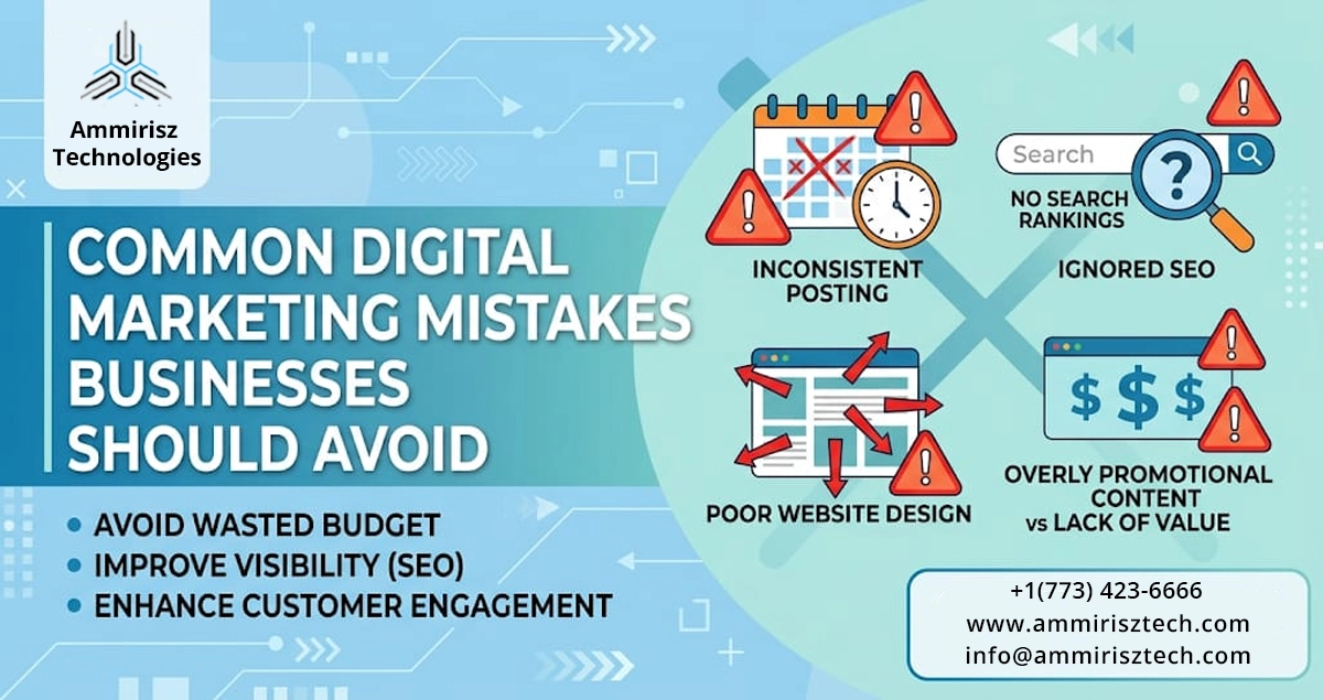 Read more about the article Common Digital Marketing Mistakes Businesses Should Avoid