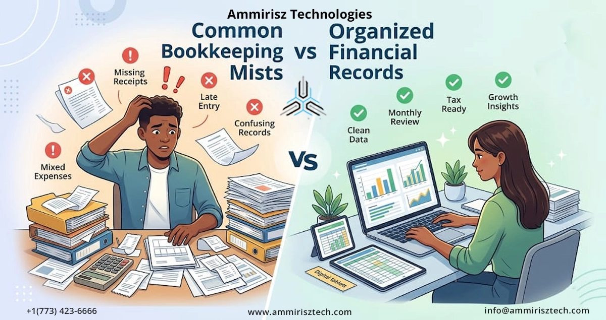 Read more about the article Common Bookkeeping Mistakes Small Businesses Should Avoid