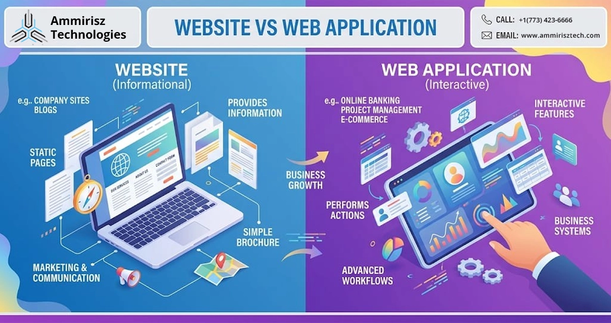 Read more about the article Difference Between Websites and Web Applications